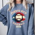 Baseball 2026 Puerto Rico Island Pride Sports Theme Comfort Colors Sweatshirt Denim Baseball 2026 Puerto Rico Island Pride Sports Theme Comfort Colors Sweatshirt Denim