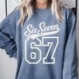 Baseball 6 7 Number 67 Six Seven Meme Boys Youth Kids Comfort Colors Sweatshirt Denim Baseball 6 7 Number 67 Six Seven Meme Boys Youth Kids Comfort Colors Sweatshirt Denim