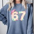 Baseball 67 Dripping Six Seven Drip Boys Gen Z Comfort Colors Sweatshirt Denim Baseball 67 Dripping Six Seven Drip Boys Gen Z Comfort Colors Sweatshirt Denim