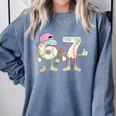 Baseball 67 Dripping Six Seven Drip Meme Ice Cream Boy Comfort Colors Sweatshirt Denim Baseball 67 Dripping Six Seven Drip Meme Ice Cream Boy Comfort Colors Sweatshirt Denim