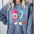 Baseball 67 Ice Cream Drip Six Seven Boys Comfort Colors Sweatshirt Denim