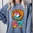 Baseball 67 Ice Cream Drip 67 Six Seven Meme 67th Birthday Comfort Colors Sweatshirt Denim Baseball 67 Ice Cream Drip 67 Six Seven Meme 67th Birthday Comfort Colors Sweatshirt Denim