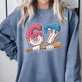 Baseball 67 Kids Ice Cream Drip Six Seven Youth Boys Comfort Colors Sweatshirt Denim Baseball 67 Kids Ice Cream Drip Six Seven Youth Boys Comfort Colors Sweatshirt Denim