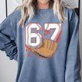 Baseball 67 Six Seven Alpha Slang 6 7 Meme Kids Teachers Boy Comfort Colors Sweatshirt Denim Baseball 67 Six Seven Alpha Slang 6 7 Meme Kids Teachers Boy Comfort Colors Sweatshirt Denim
