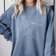 Baseball Batter Line Abstract Geometry Team Player Family Comfort Colors Sweatshirt Denim