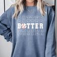 Baseball Batter Team Player Sport Lover Family Friends Fans Comfort Colors Sweatshirt Denim Baseball Batter Team Player Sport Lover Family Friends Fans Comfort Colors Sweatshirt Denim