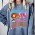 Baseball Or Bows Godfather Loves You Gender Reveal Comfort Colors Sweatshirt Denim Baseball Or Bows Godfather Loves You Gender Reveal Comfort Colors Sweatshirt Denim