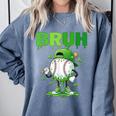 Baseball Bruh Drip Ice Cream Youth Boy St Patricks Day Comfort Colors Sweatshirt Denim Baseball Bruh Drip Ice Cream Youth Boy St Patricks Day Comfort Colors Sweatshirt Denim