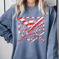 Baseball Candy Cane Christmas Baseball Ice Cream Drip Boys Comfort Colors Sweatshirt Denim Baseball Candy Cane Christmas Baseball Ice Cream Drip Boys Comfort Colors Sweatshirt Denim