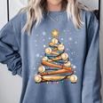 Baseball Christmas Tree Light Xmas Baseball Comfort Colors Sweatshirt Denim Baseball Christmas Tree Light Xmas Baseball Comfort Colors Sweatshirt Denim