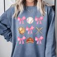 Baseball Coquette Bow Baseball Mama Baseball Mom Premium Comfort Colors Sweatshirt Denim Baseball Coquette Bow Baseball Mama Baseball Mom Premium Comfort Colors Sweatshirt Denim