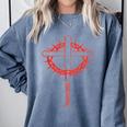 Baseball Cross Bats Pitcher Jesus Faith Comfort Colors Sweatshirt Denim