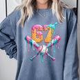Baseball Drip 67 Six Seven Number 67 Player 67th Birthday Comfort Colors Sweatshirt Denim Baseball Drip 67 Six Seven Number 67 Player 67th Birthday Comfort Colors Sweatshirt Denim
