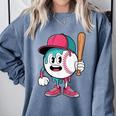 Baseball Drip Boys Ice Cream Youth Comfort Colors Sweatshirt Denim Baseball Drip Boys Ice Cream Youth Comfort Colors Sweatshirt Denim