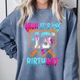 Baseball Drip Bruh It's My 13th Birthday Boy Ice Cream Drip Comfort Colors Sweatshirt Denim