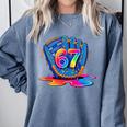 Baseball Drip Ice Cream 67 Lifestyle 101 Comfort Colors Sweatshirt Denim