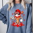 Baseball Drip Ice Cream Apparel Youth Boys Valentines Comfort Colors Sweatshirt Denim Baseball Drip Ice Cream Apparel Youth Boys Valentines Comfort Colors Sweatshirt Denim