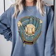 Baseball Drip Ice Cream Glove With Sprinkles And Ball Youth Premium Tri-Blend Comfort Colors Sweatshirt Denim Baseball Drip Ice Cream Glove With Sprinkles And Ball Youth Premium Tri-Blend Comfort Colors Sweatshirt Denim
