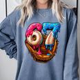 Baseball Drip Ice Cream Number 67 Player Or 67th Birthday Comfort Colors Sweatshirt Denim Baseball Drip Ice Cream Number 67 Player Or 67th Birthday Comfort Colors Sweatshirt Denim