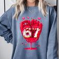 Baseball Drip Ice Cream Valentine Youth Boys Girls Sport Comfort Colors Sweatshirt Denim Baseball Drip Ice Cream Valentine Youth Boys Girls Sport Comfort Colors Sweatshirt Denim