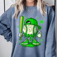 Baseball Drip Icecream Apparel Youth Boy St Patricks Day Comfort Colors Sweatshirt Denim Baseball Drip Icecream Apparel Youth Boy St Patricks Day Comfort Colors Sweatshirt Denim