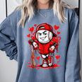 Baseball Drip Icecream Heart Red Valentine Day Boys Kids Comfort Colors Sweatshirt Denim Baseball Drip Icecream Heart Red Valentine Day Boys Kids Comfort Colors Sweatshirt Denim