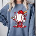 Baseball Drip Icecream Men Boy Valentine Comfort Colors Sweatshirt Denim Baseball Drip Icecream Men Boy Valentine Comfort Colors Sweatshirt Denim