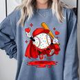 Baseball Drip Icecream Youth Boy Valentine Comfort Colors Sweatshirt Denim Baseball Drip Icecream Youth Boy Valentine Comfort Colors Sweatshirt Denim
