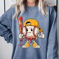 Baseball Drip Baseball Life Style 101 Apparel Youth Comfort Colors Sweatshirt Denim Baseball Drip Baseball Life Style 101 Apparel Youth Comfort Colors Sweatshirt Denim