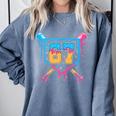 Baseball Drip Number 67 Player Or 67Th Birthday Comfort Colors Sweatshirt Denim