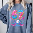 Baseball Drip Number 67 Player 67Th Birthday Baseball Meme Comfort Colors Sweatshirt Denim Baseball Drip Number 67 Player 67Th Birthday Baseball Meme Comfort Colors Sweatshirt Denim