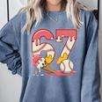 Baseball Drip Number 67 Player Ice Cream Or 67th Birthday Comfort Colors Sweatshirt Denim Baseball Drip Number 67 Player Ice Cream Or 67th Birthday Comfort Colors Sweatshirt Denim