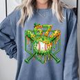 Baseball Drip St Patricks Day Boys Baseball St Patricks Day Comfort Colors Sweatshirt Denim