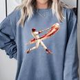 Baseball Drip Team For Boys And Girls Ice Cream Cool Comfort Colors Sweatshirt Denim Baseball Drip Team For Boys And Girls Ice Cream Cool Comfort Colors Sweatshirt Denim