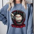 Baseball Drip Team For Boys And Girls Ice Cream Cool Premium Tri-Blend Comfort Colors Sweatshirt Denim