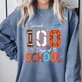 Baseball Football Basketball I Survived 100 Days Of School Comfort Colors Sweatshirt Denim Baseball Football Basketball I Survived 100 Days Of School Comfort Colors Sweatshirt Denim