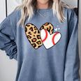 Baseball Heart Leopard Heart Sport Baseball Mom Comfort Colors Sweatshirt Denim Baseball Heart Leopard Heart Sport Baseball Mom Comfort Colors Sweatshirt Denim