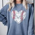 Baseball Heart Love Game Sports Fan Game Day Comfort Colors Sweatshirt Denim Baseball Heart Love Game Sports Fan Game Day Comfort Colors Sweatshirt Denim