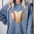 Baseball Heart Shape Valentines Day Love Boys Kids Men Comfort Colors Sweatshirt Denim Baseball Heart Shape Valentines Day Love Boys Kids Men Comfort Colors Sweatshirt Denim