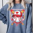 Baseball Heart Valentines Day Baseball Ice Cream Drip Boys Comfort Colors Sweatshirt Denim Baseball Heart Valentines Day Baseball Ice Cream Drip Boys Comfort Colors Sweatshirt Denim