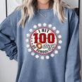 Baseball I Hit 100 Days Of School Baseball Player Kids Boys Comfort Colors Sweatshirt Denim Baseball I Hit 100 Days Of School Baseball Player Kids Boys Comfort Colors Sweatshirt Denim