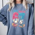 Baseball Ice Cream I Was 6 Now I'm 7 67 Birthday Boy Comfort Colors Sweatshirt Denim