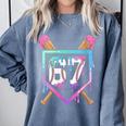 Baseball Ice Cream Drip 67 Player Dabbing Six Seven Boys Comfort Colors Sweatshirt Denim Baseball Ice Cream Drip 67 Player Dabbing Six Seven Boys Comfort Colors Sweatshirt Denim