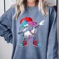 Baseball Ice Cream Drip Dabbing Sports Sprinkles For Boys Comfort Colors Sweatshirt Denim Baseball Ice Cream Drip Dabbing Sports Sprinkles For Boys Comfort Colors Sweatshirt Denim