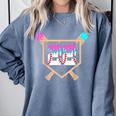 Baseball Ice Cream Drip Number 22 Player 22nd Birthday Comfort Colors Sweatshirt Denim Baseball Ice Cream Drip Number 22 Player 22nd Birthday Comfort Colors Sweatshirt Denim