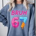 Baseball Ice Cream Drip Number 67 Player Or 67th Birthday Comfort Colors Sweatshirt Denim