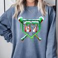 Baseball Ice Cream Drip Number 67 Six Seven Meme Christmas Comfort Colors Sweatshirt Denim Baseball Ice Cream Drip Number 67 Six Seven Meme Christmas Comfort Colors Sweatshirt Denim