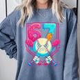Baseball Ice Cream Drip Number 67 Six Seven Meme 67 Comfort Colors Sweatshirt Denim Baseball Ice Cream Drip Number 67 Six Seven Meme 67 Comfort Colors Sweatshirt Denim