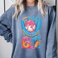 Baseball Ice Cream Drip Six Seven Gen Alpha Slang Meme 67 Comfort Colors Sweatshirt Denim Baseball Ice Cream Drip Six Seven Gen Alpha Slang Meme 67 Comfort Colors Sweatshirt Denim