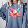 Baseball Ice Cream Drip Style Melt Ice Cream Youth Boys Comfort Colors Sweatshirt Denim Baseball Ice Cream Drip Style Melt Ice Cream Youth Boys Comfort Colors Sweatshirt Denim